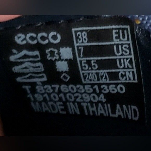 ECCO Women's Biom Fjuel Mesh Shoes Retro Blue Athletic Sneakers Size 7 - Picture 9 of 10